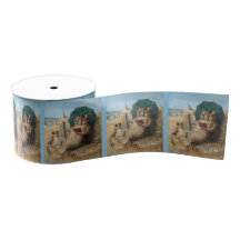 Katt som läser en bok av Louis Wain  