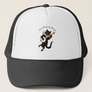 Katt som leker banjoen Thunder_Cove Truckerkeps