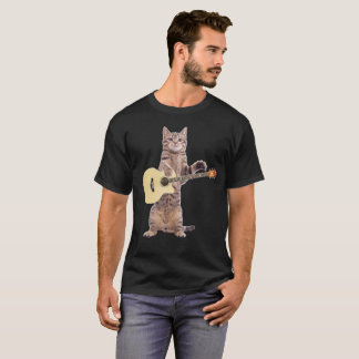 Katt som leker gitarrtshirten t-shirt