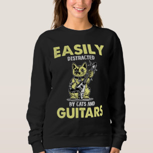 Katt som leker Guitar lätt distraherat av katter o T Shirt