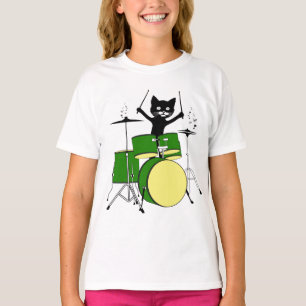 Katt som leker på rums- eller matrums- eller matr t shirt