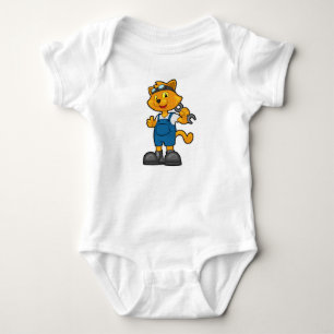 Katt som mekanisk med skanner t shirt