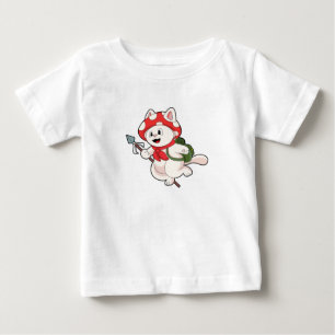 Katt som Mushroom-väljare med Mushroom T Shirt