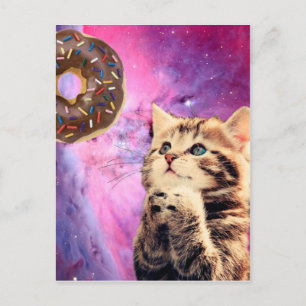 Katt som önskar ge vykort