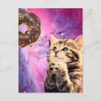 Katt som önskar ge vykort