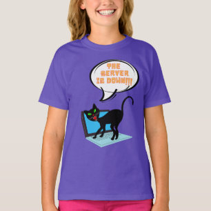 katt som säger att servern är nere t shirt
