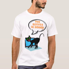 katt som säger att servern är nere t shirt