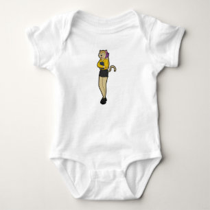 Katt som sekreterare för bärbara och mobila mobila t shirt