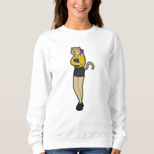 Katt som sekreterare för bärbara och mobila mobila t shirt