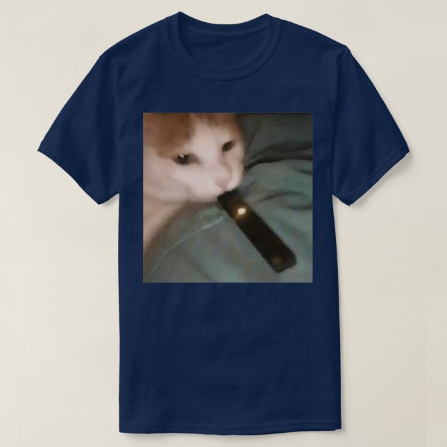 katt som slår en tjock ånga t shirt (Design framsida)
