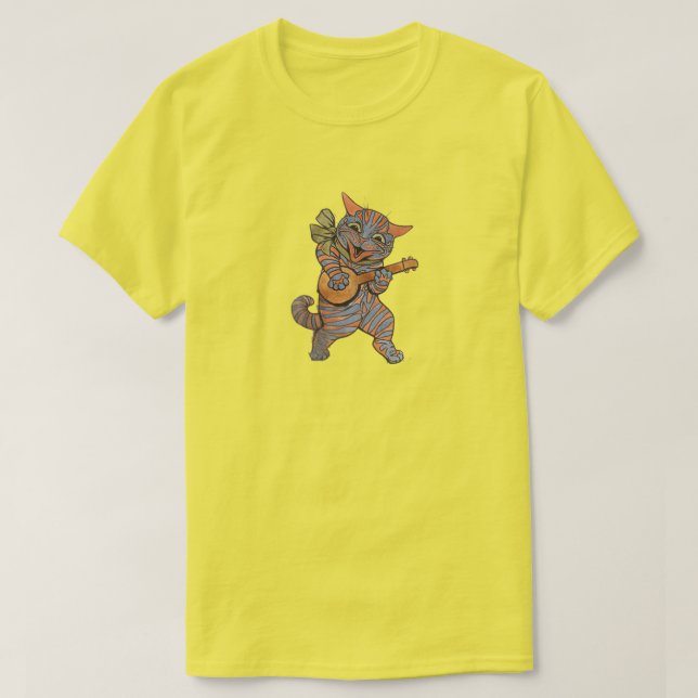 Katt som spelar banjo tröja (Design framsida)