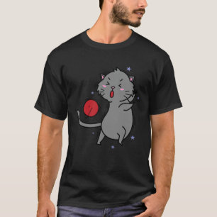 Katt som spelar Dodgeball eller Fireball T Shirt