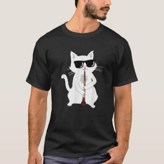 Katt som spelar oboe t shirt