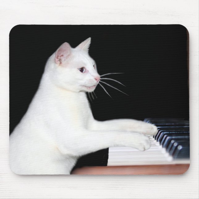 Katt som spelar piano musmatta (Framsidan)
