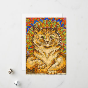 Katt som spelar piano, Psychedelic-After Louis Wai Julkort