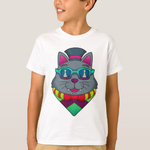 Katt som spelar schack med schackpjäsen bonde t shirt