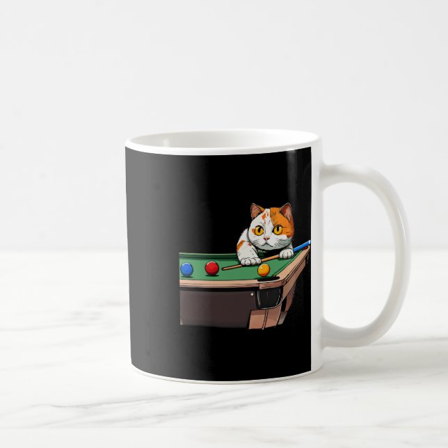 Katt som spelar upp Bassäng-miljarder i lung Coola Kaffemugg (Höger)