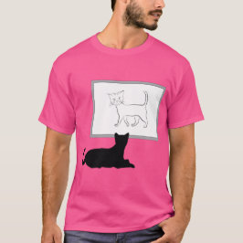 Katt som tittar på konst t shirt