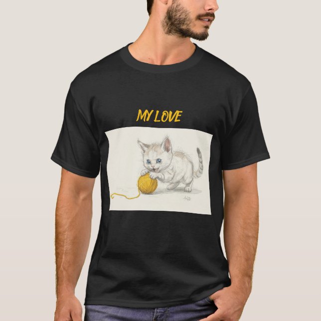 KATT SÖT T-SHIRT (Framsida)