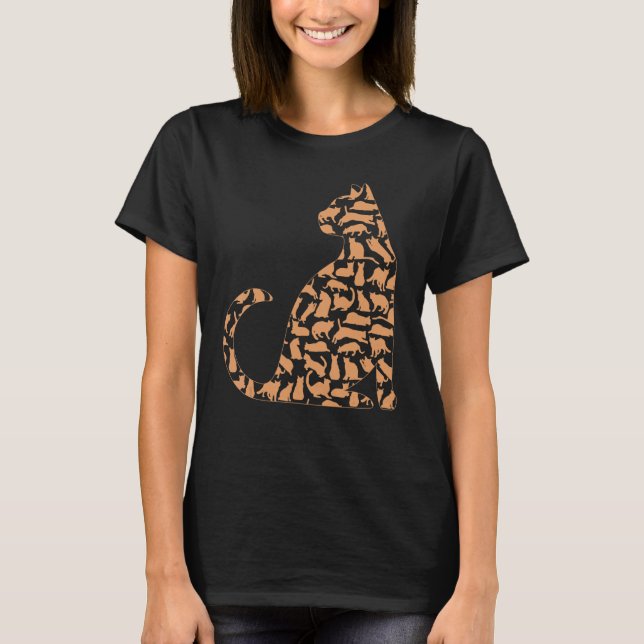 Katt Söta Katter Katt 3 T Shirt (Framsida)