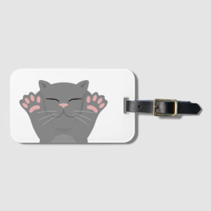 katt sovande bagagebricka