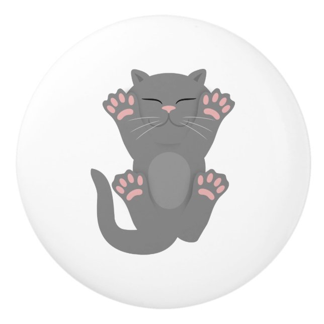 katt sovande knopp (Framsidan)