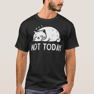 Katt sover inte idag rolig kattunge katt kvinnor t shirt