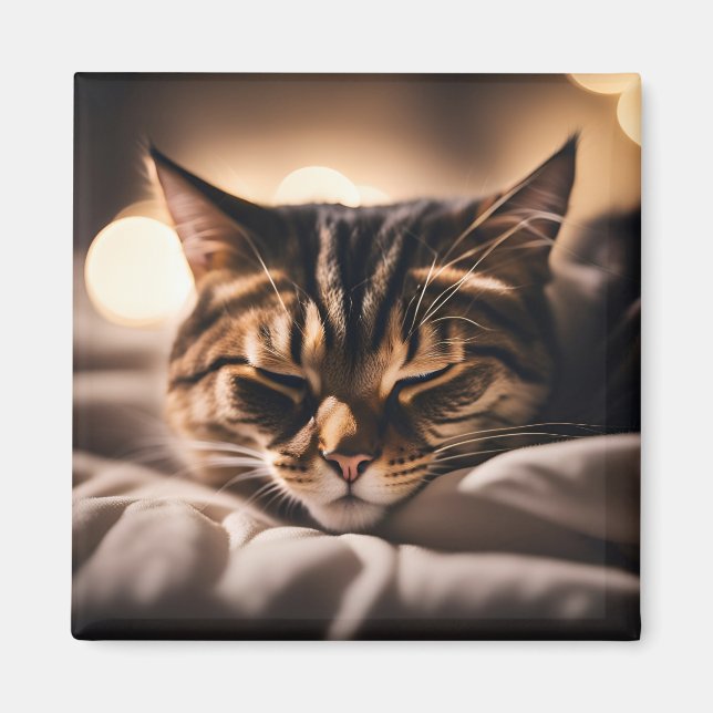 Katt Sover Magnet (Framsidan)