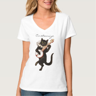 Katt spela upp Banjo Thunder_Cove T-shirt