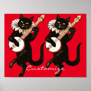 Katt spelar Banjo Thunder_Cove Poster