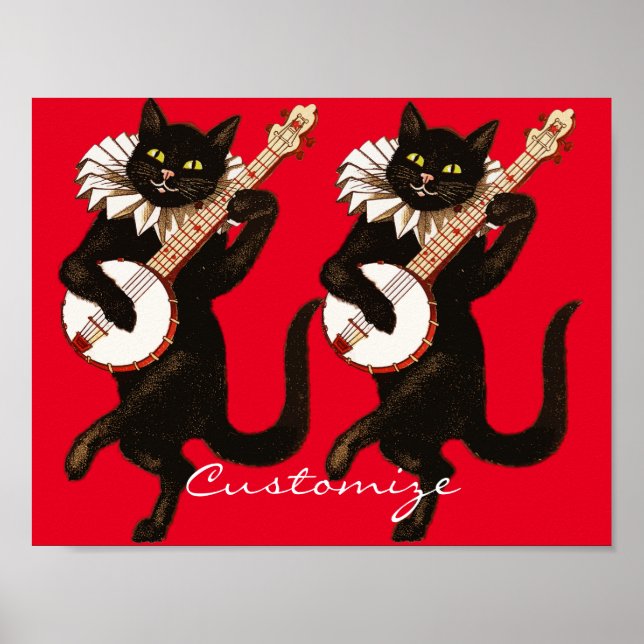 Katt spelar Banjo Thunder_Cove Poster (Framsidan)