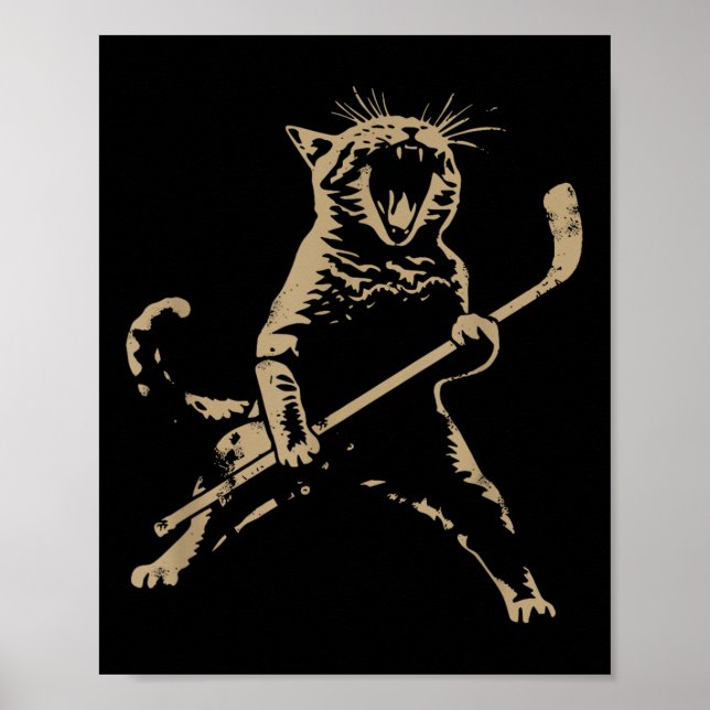 Katt spelar ishockey  poster (Framsidan)