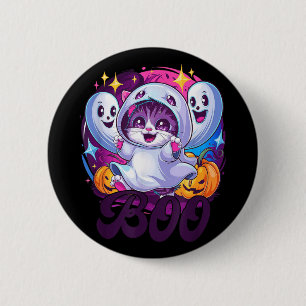 Katt spöke boo  knapp