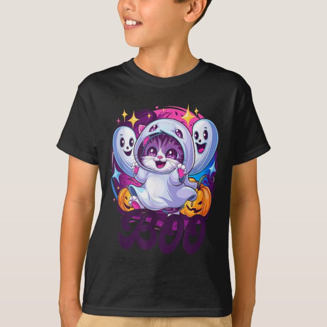 Katt spöke bu  t shirt (Framsida)