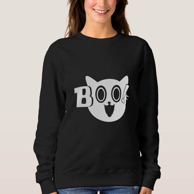 Katt spöke t shirt (Framsida)