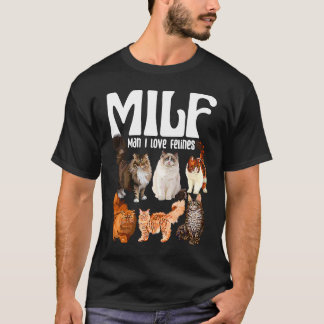 Katt Squad Rädding Kat MILF Man I kärlek Kattdjur T Shirt