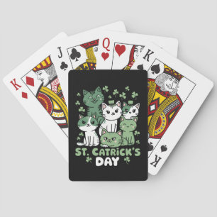 Katt St Patrick's Day Rolig Catrick's Day Casinokort