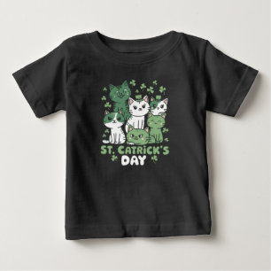 Katt St Patrick's Day Rolig Catrick's Day T Shirt