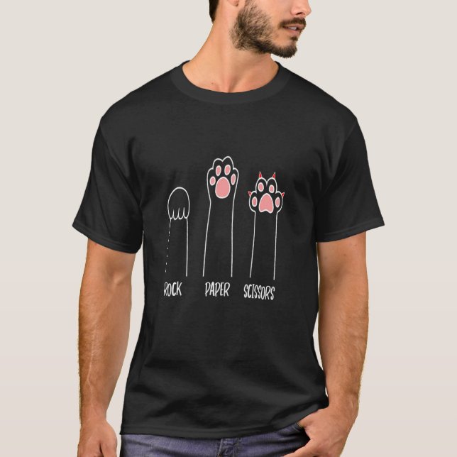 Katt Sten Sax Påse T Shirt (Framsida)