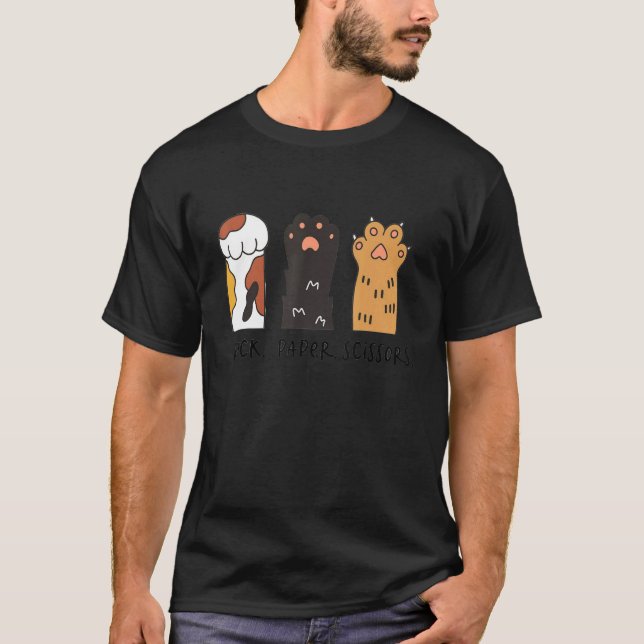 Katt Sten Sax Söt Katt Klappa Barn Småbarn T Shirt (Framsida)