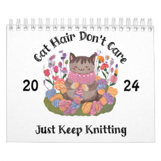 Katt stickning kalender