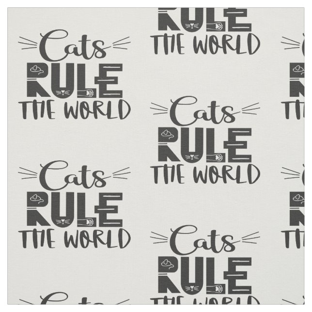 Katt styr det internationella trendiget för att sk tyg (Provkarta)