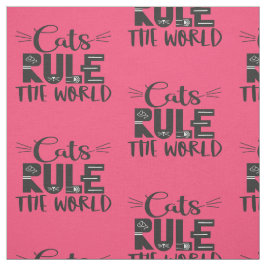 Katt styr trendigets rosa av brev till whisky tyg