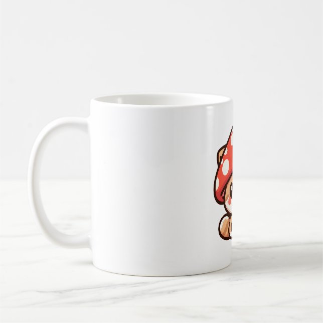 Katt Svamp Söt Kisse  Kaffemugg (Vänster)