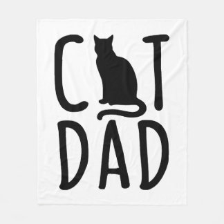 katt, svart katt söt kärlek min bästa vän, pappa fleecefilt