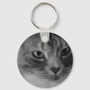 Katt (svartvitt) nyckelring