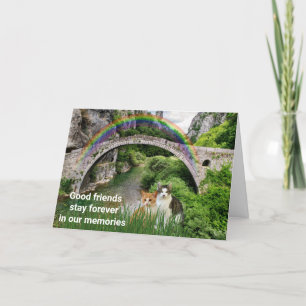 Katt Sympati / Rainbow Bridge Dikt Kort
