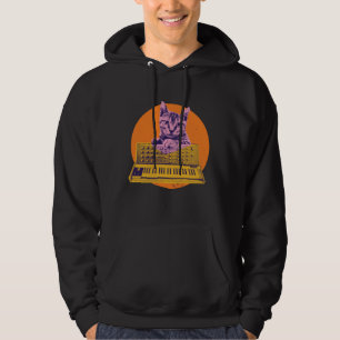 Katt Synthesizer Musik Producent Design Hoodie