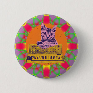 Katt Synthesizer Musik Producent Design Knapp