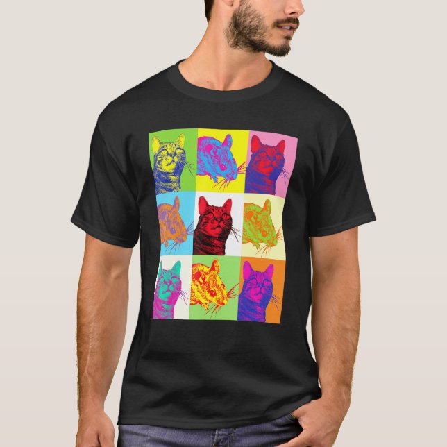 Katt T, Katt och muskot Ar, klöver T Shirt (Framsida)
